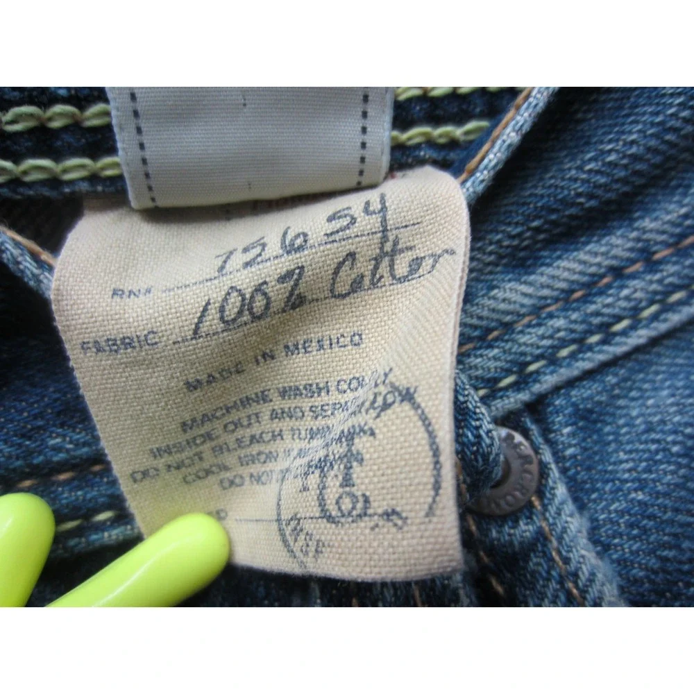 Vintage Abercrombie & Fitch Cut Off Jean Shorts Mens Blue Denim Lot D0257 34
